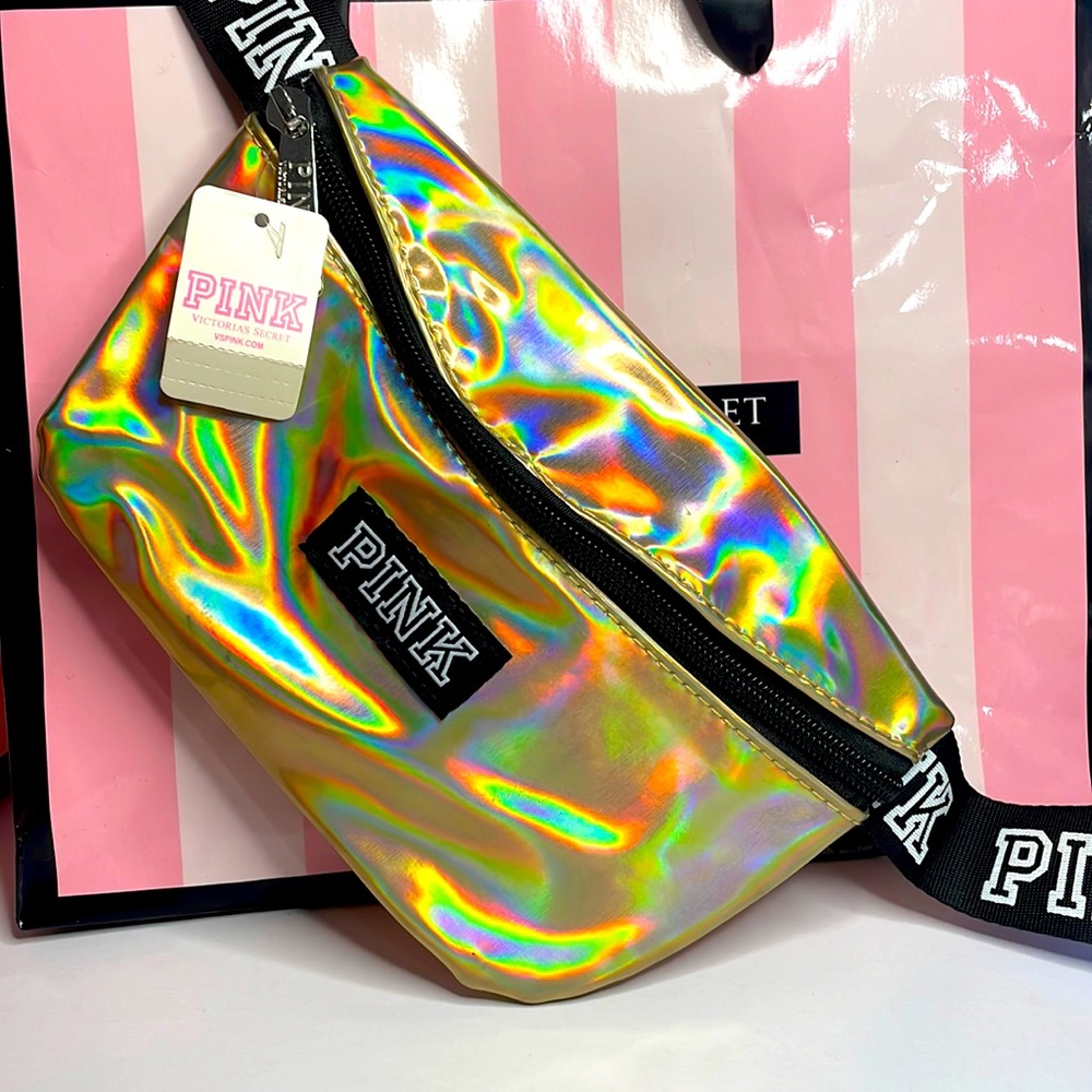 NWT VS PINK Golden Metallic Fanny~Pack/CrossBody